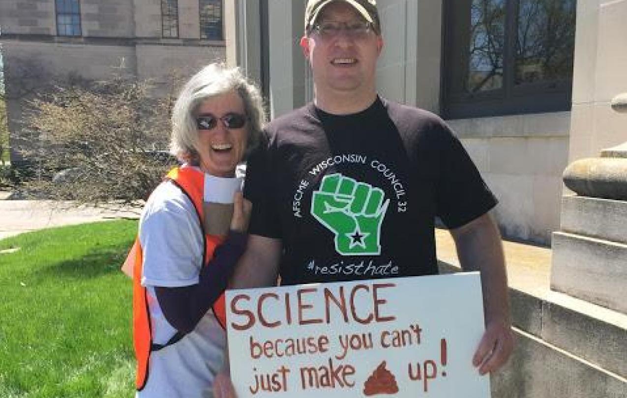 Photo of March for Science sign