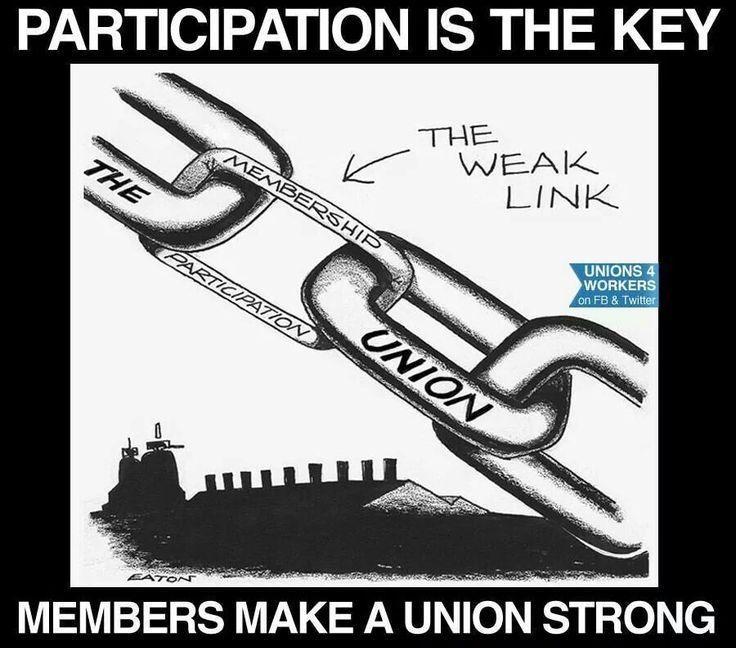 Get involved in your union and push it forward!